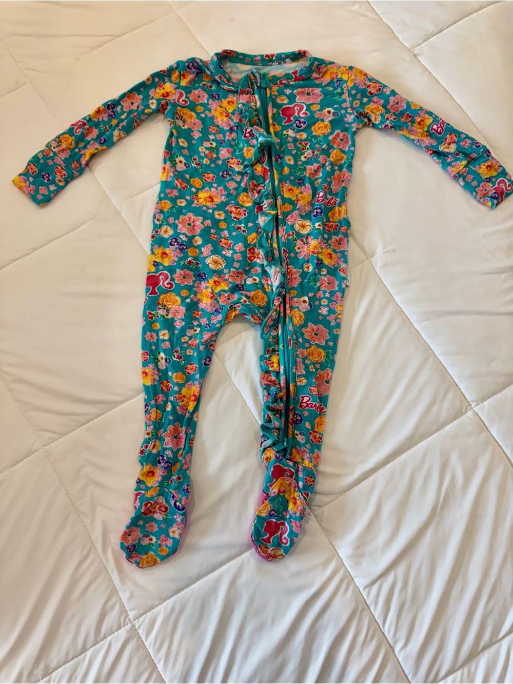 Posh Peanut/ Barbie bamboo pajamas girls 0-3 months